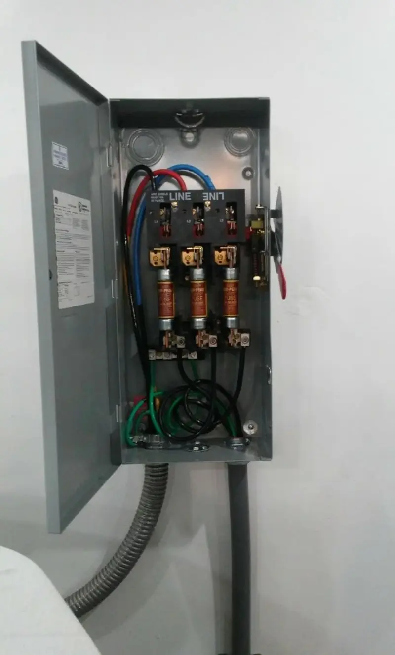 Three-phase disconnect switch installed for Electrical Wiring & Rewiring in Tupper Lake